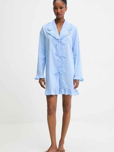 Answear.LAB koszula nocna damska kolor niebieski