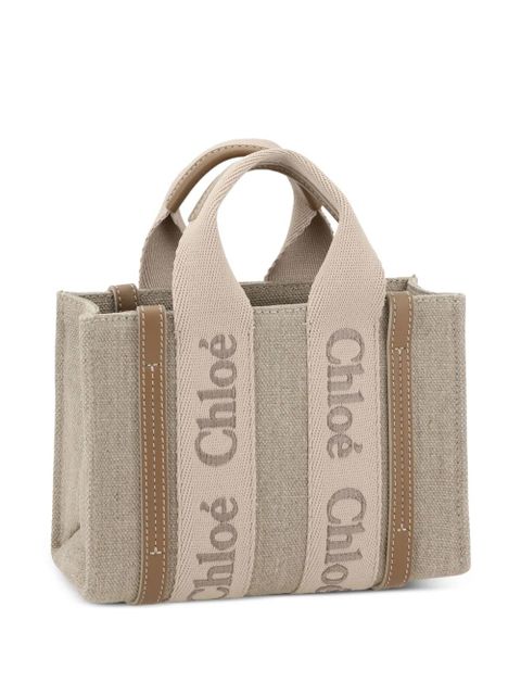 Chloé Woody tote bag - Neutrals - zdjęcie produktu nr 2