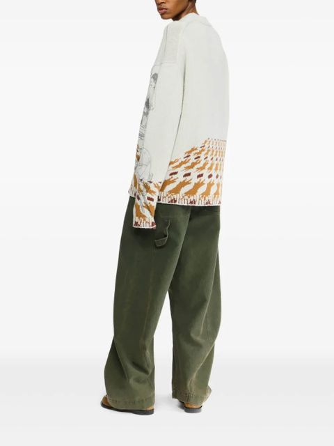 JW Anderson illustration-pattern jumper - Grey - zdjęcie produktu nr 2