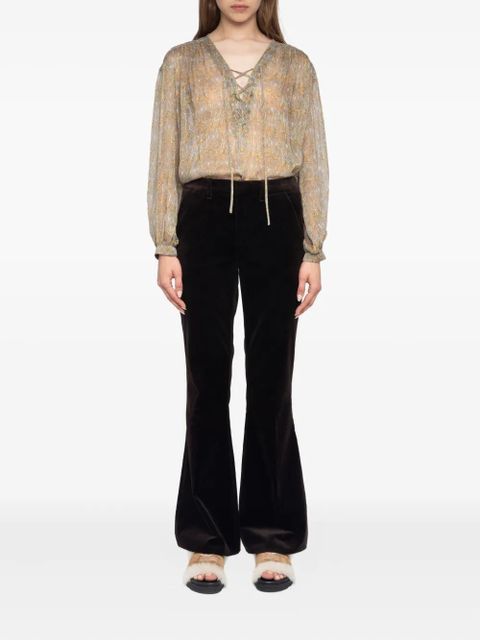 Zadig&Voltaire velvet trousers - Brown - zdjęcie produktu nr 2