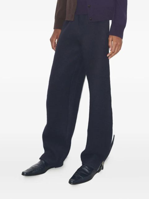 Tory Burch stripe japanese jersey sweatpant - Blue