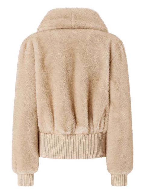 PINKO faux-fur jacket - Neutrals