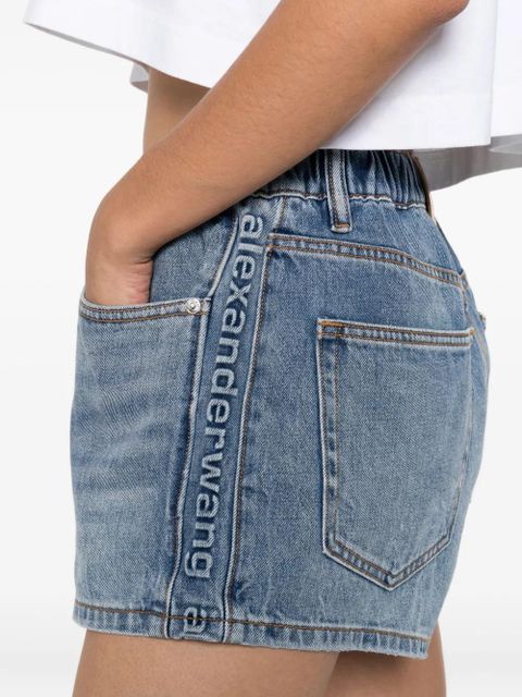 Alexander Wang Marathon denim shorts - Blue
