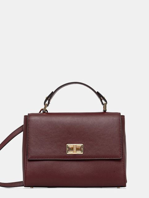 Geox torebka skórzana ELEANA kolor bordowy D56ZRB 00043 - zdjęcie produktu nr 1