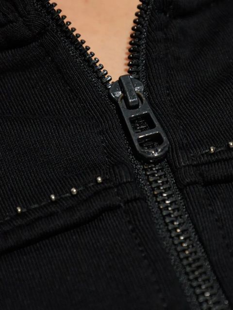 Zadig&Voltaire Milly studded zip-up sweatshirt - Black