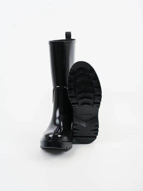 Karl Lagerfeld kalosze K/TORRENT damskie kolor czarny KL47180S