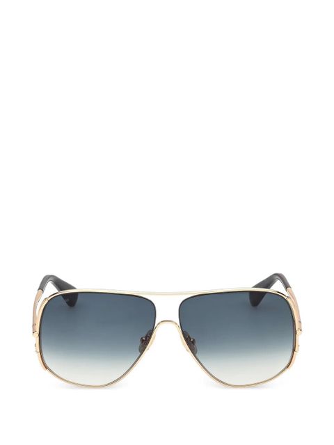 Max Mara Eyewear pilot-frame sunglasses - Gold - zdjęcie produktu nr 1