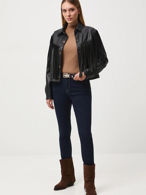 Medicine jeansy damskie kolor granatowy - zdjęcie produktu nr 2