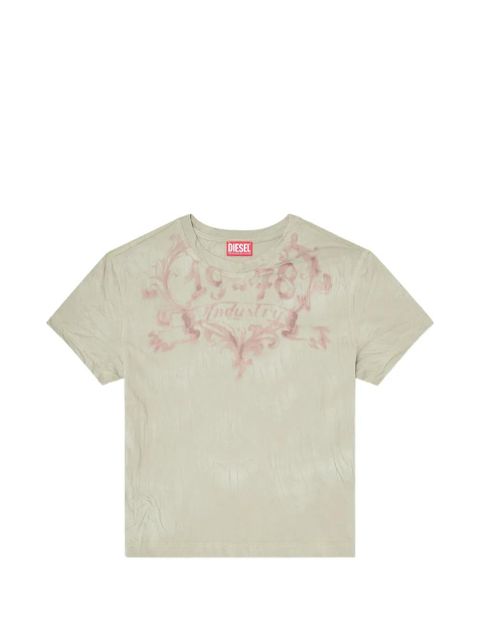Diesel graphic-print cotton T-shirt - Neutrals - zdjęcie produktu nr 1