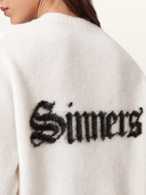 AllSaints sweter z dodatkiem wełny SAINTS damski kolor biały W100KD