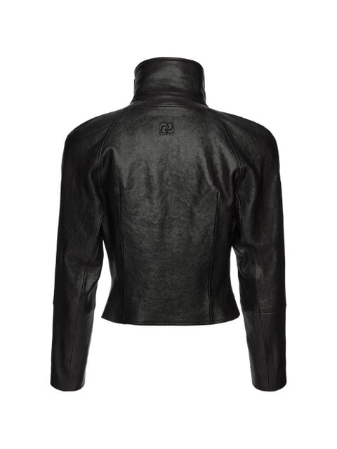 Magda Butrym high-collar cropped jacket - Black - zdjęcie produktu nr 2