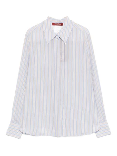 Max Mara striped long-sleeve shirt - Blue - zdjęcie produktu nr 1