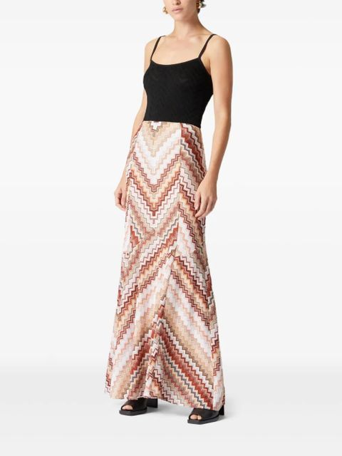Missoni zigzag maxi skirt - Neutrals - zdjęcie produktu nr 2