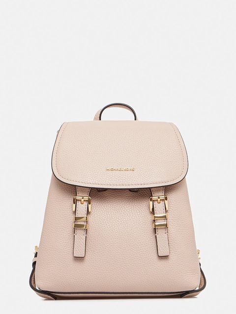 MICHAEL Michael Kors plecak skórzany QUINN damski kolor beżowy mały gładki 30T5GQNB0L