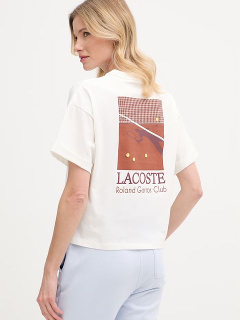 Lacoste T-shirt damski bawełniany - zdjęcie produktu nr 1