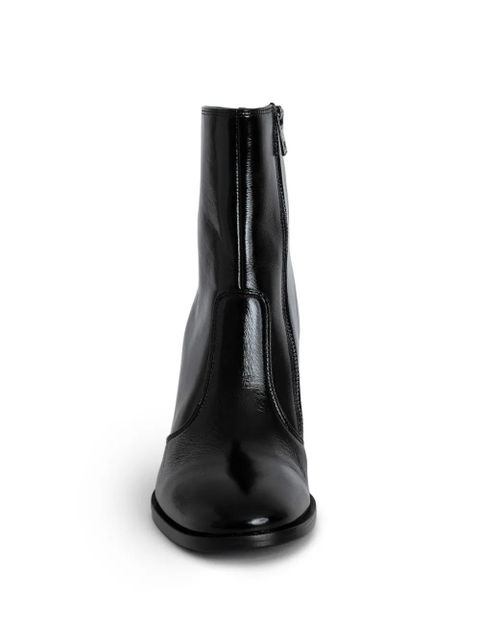 Zadig&Voltaire Preiser 85mm leather ankle boots - Black