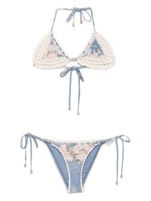 ZIMMERMANN floral-print bikini - Blue - zdjęcie produktu nr 1