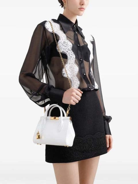 Dolce & Gabbana leather tote bag - White - zdjęcie produktu nr 2