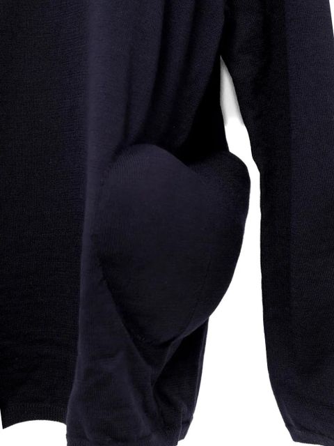 Comme Des Garçons padded-hips sweater - Blue