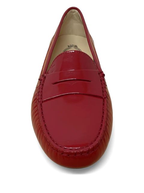 Tod's leather penny loafers - Red - zdjęcie produktu nr 2