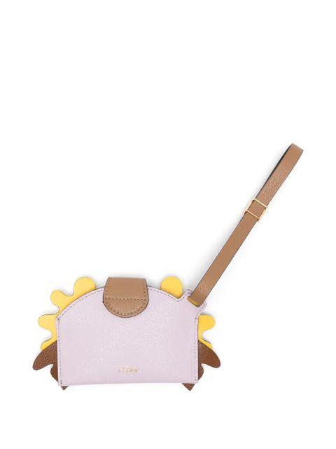 FENDI floral-appliqué wallet - Purple