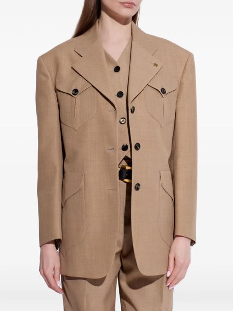 Versace buttoned pocket jacket - Neutrals