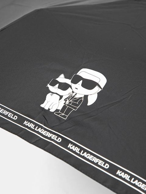 Karl Lagerfeld Parasol 220W3988 kolor czarny - zdjęcie produktu nr 2