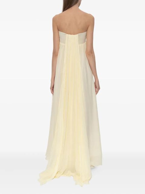 Posse Solene strapless maxi dress - Yellow