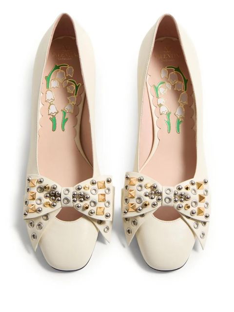Valentino Garavani 45mm Bowow pumps - White