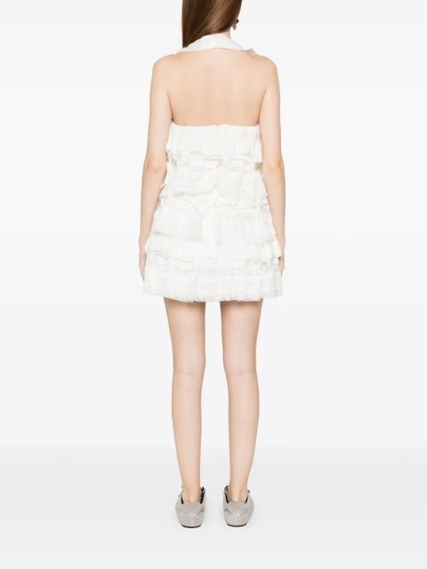 SHUSHU/TONG ruffled mini dress - White