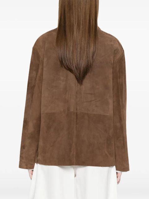 The Row Janine chest-pocket buttoned shirt - Brown