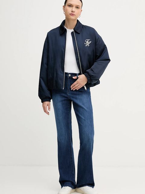 Tommy Hilfiger kurtka bomber kolor granatowy zimowa WW0WW47744