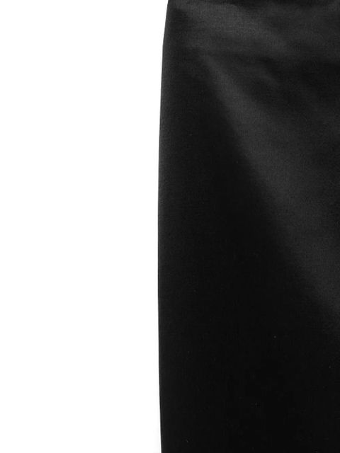 The Row Balmira satin pencil skirt - Brown