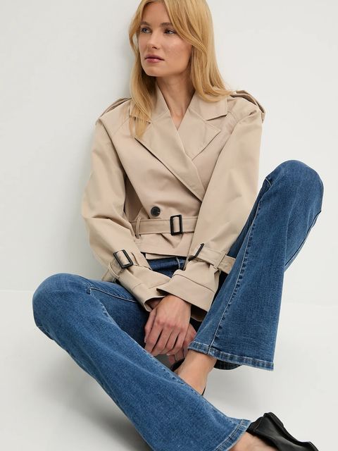 Answear.LAB kurtka damski kolor beżowy - zdjęcie produktu nr 2