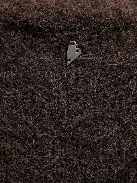 Mos Mosh sweter z dodatkiem wełny Erim damski kolor brązowy ciepły z golfem 175400 - zdjęcie produktu nr 2