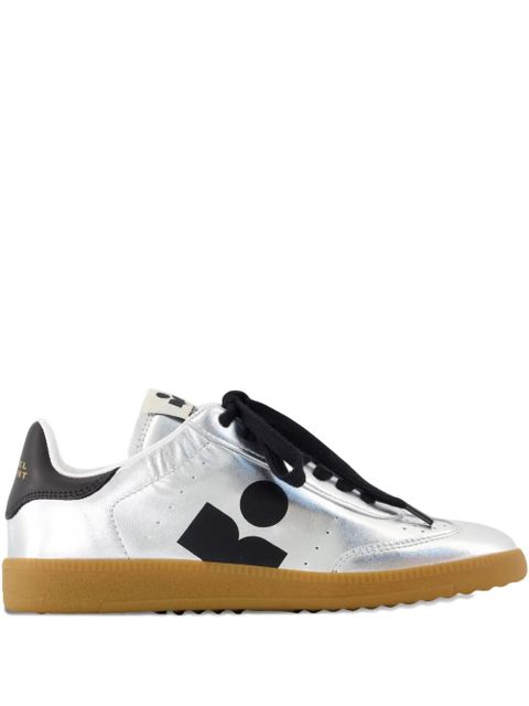 ISABEL MARANT Kaycee leather sneakers - Silver - zdjęcie produktu nr 2