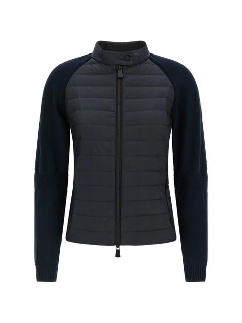 Moncler Grenoble padded zip-up cardigan - Blue - zdjęcie produktu nr 1
