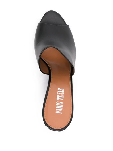 Paris Texas Deia 100mm leather mules - Black
