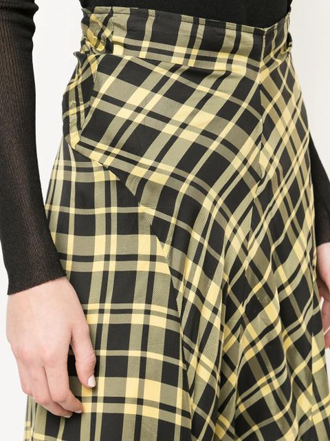 Proenza Schouler ruched seamed skirt - Yellow