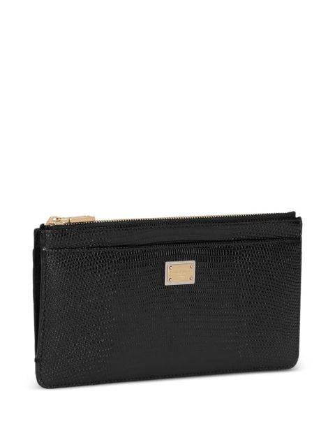 Dolce & Gabbana zip-top leather wallet - Black - zdjęcie produktu nr 2