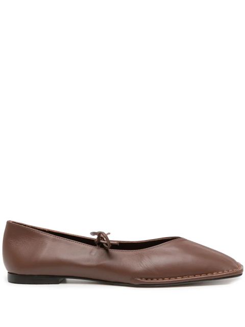 ALOHAS Sway leather ballerina shoes - Brown - zdjęcie produktu nr 1