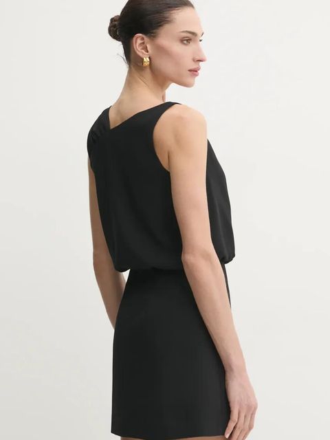 Marella sukienka DOCCIA kolor czarny mini prosta 2513221043200