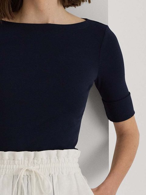 Lauren Ralph Lauren t-shirt 200654963079 damski kolor granatowy