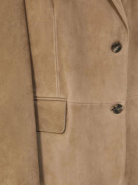 Weekend Max Mara MKDCedro buttoned leather jacket - Neutrals