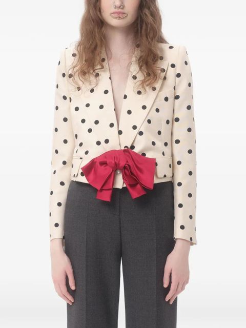 Valentino Garavani polka-dot blazer - Neutrals