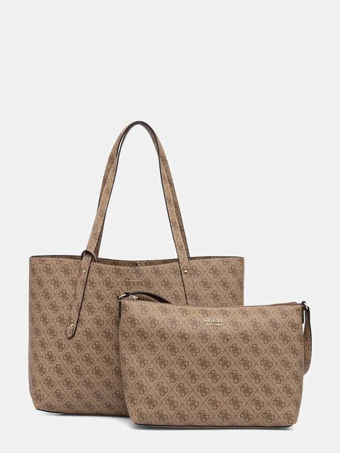 Guess torebka BRENTON kolor beżowy HWLG96 48230