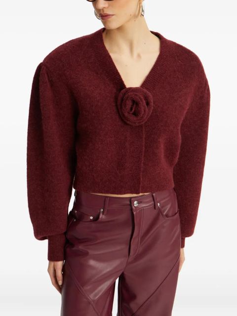 ROTATE BIRGER CHRISTENSEN panelled button-fastening pants - Red