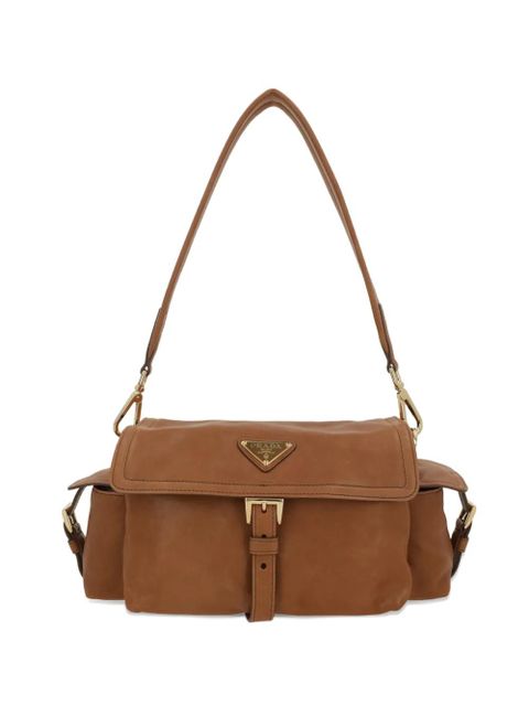 Prada medium Explore buckle leather shoulder bag - Brown - zdjęcie produktu nr 1