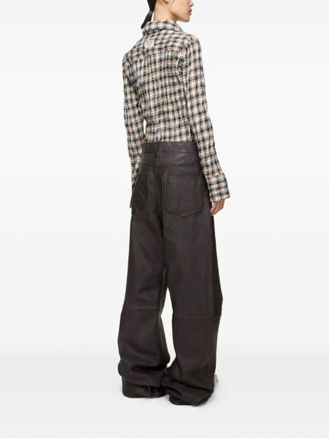 Acne Studios leather trousers - Brown
