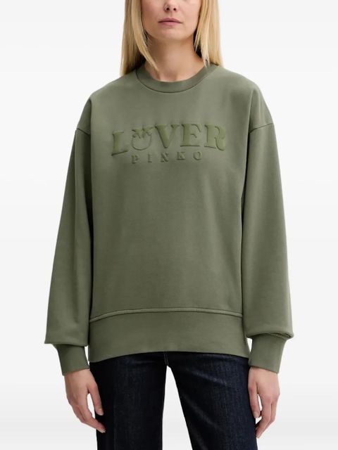 PINKO embossed sweatshirt - Green